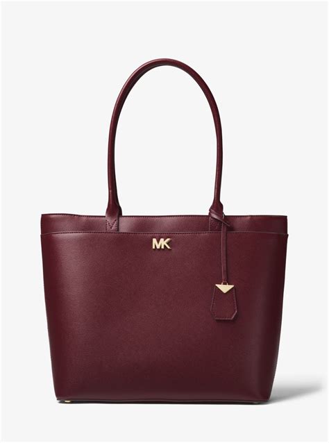 michael kors maddie large us|Maddie Medium Crossgrain Leather Tote Bag .